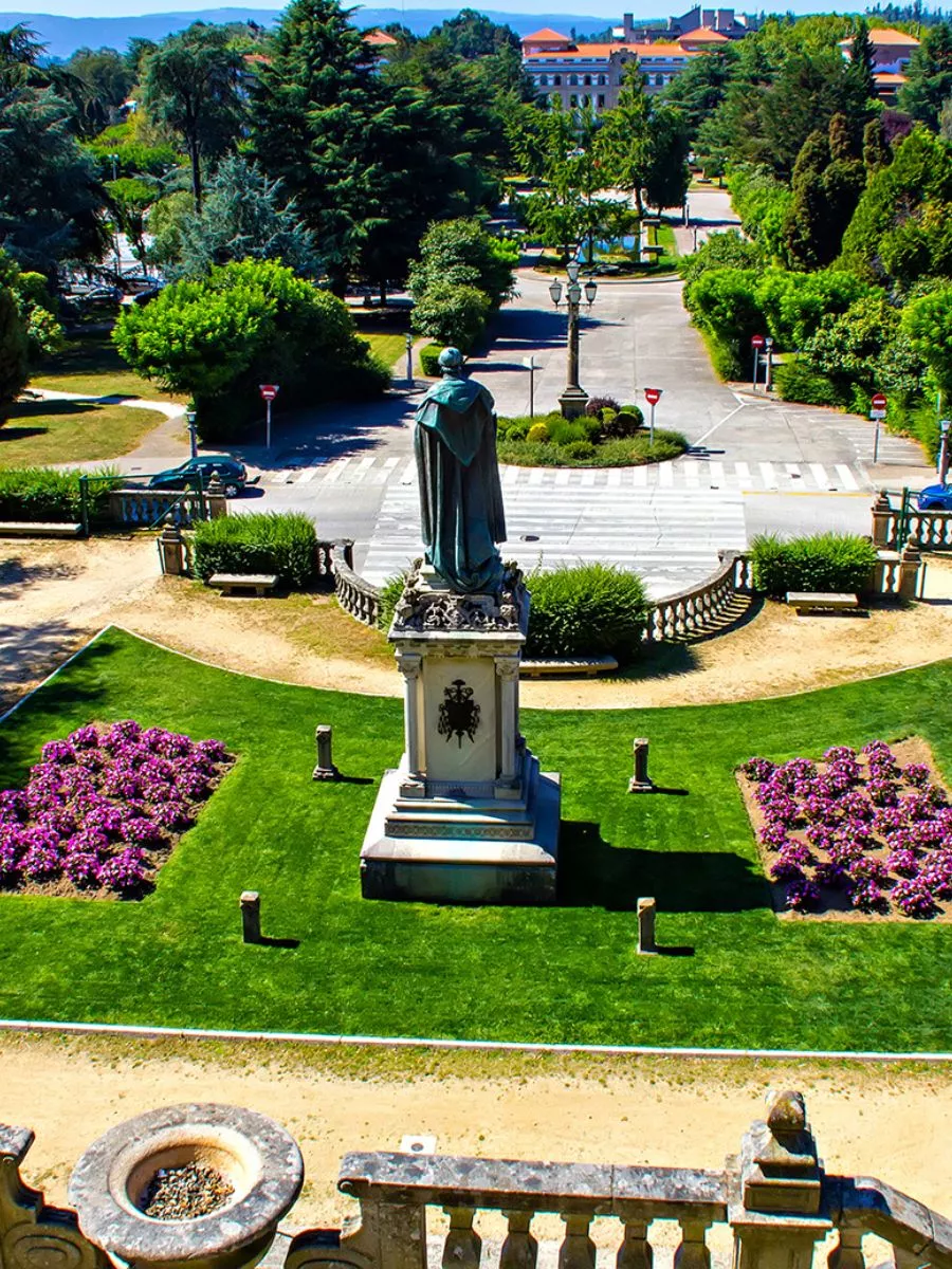 Jardín del Campus sur en Santiago de Compostela