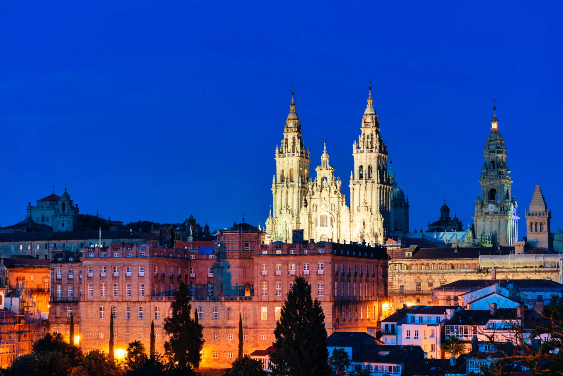 Catedral de Santiago de noche