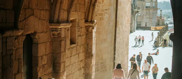 Arco de acceso a la plaza del Obradoiro